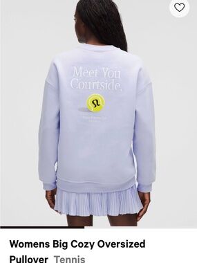 Lululemon Lavender Oversized Tennis Pullover